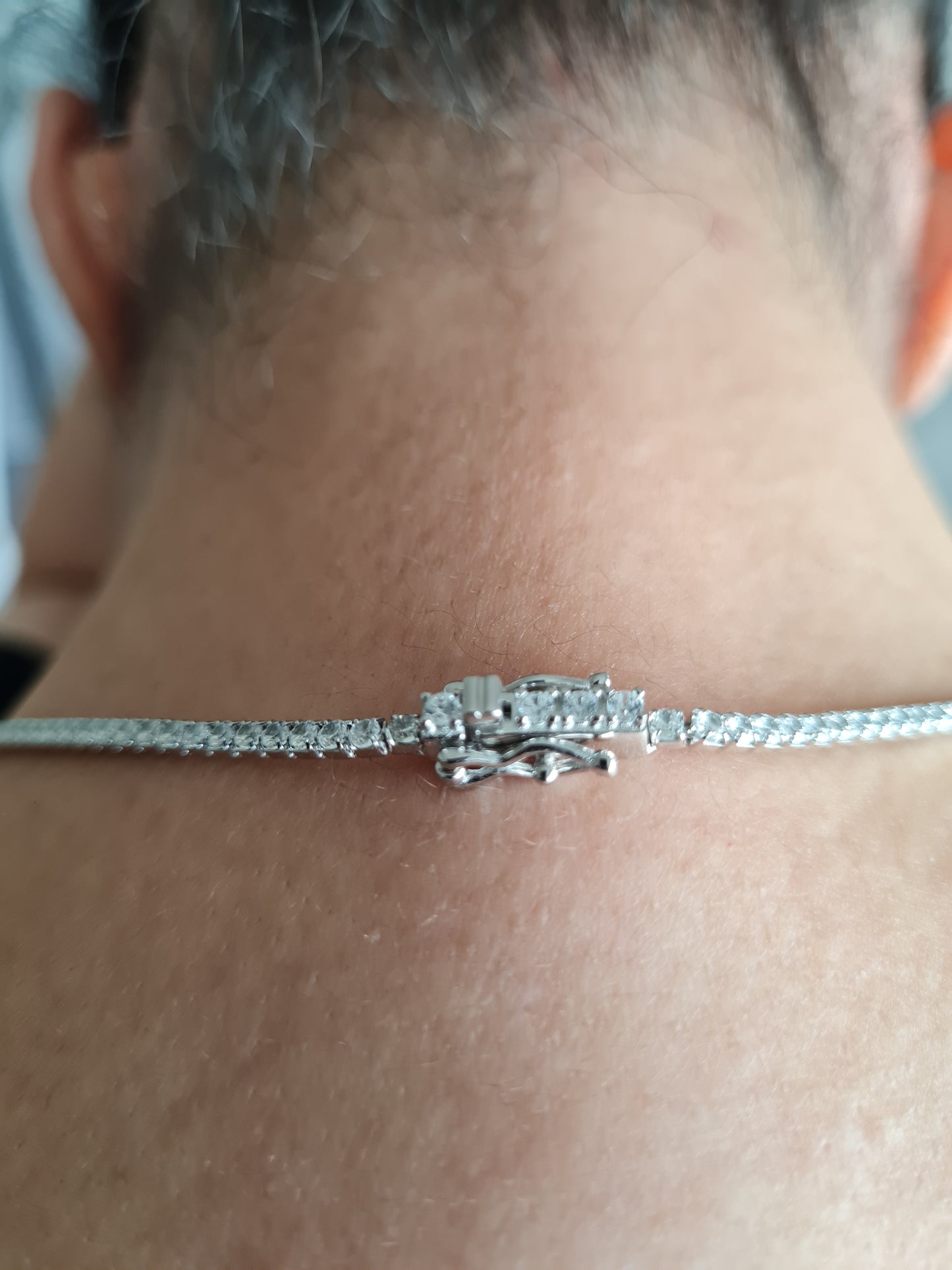 Noor Silver Necklace with Zirconia