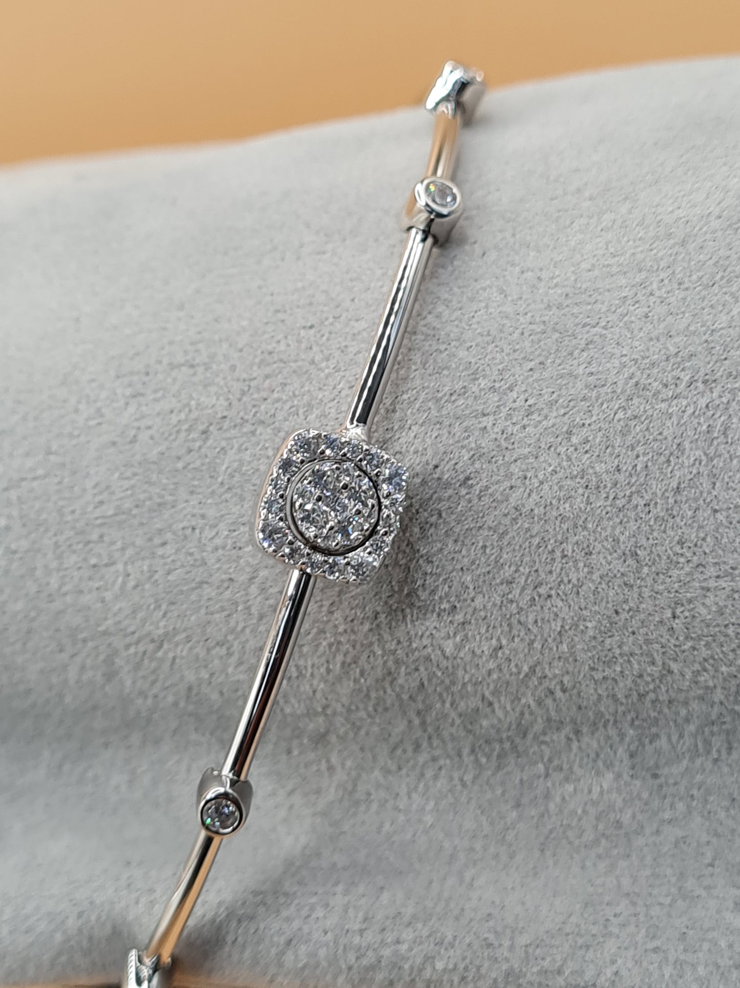 Penelope Classic Silver Bangle Bracelet