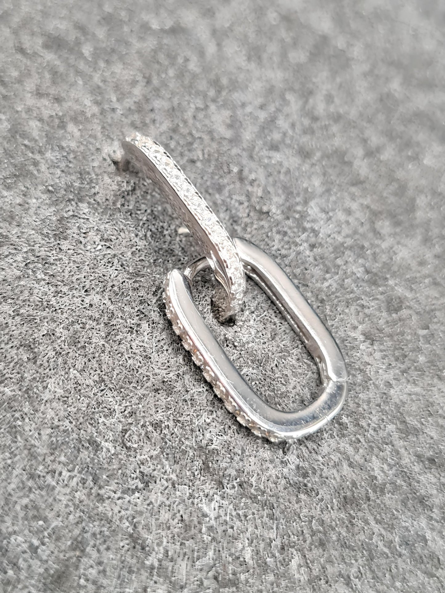Fatima 925 Sterling Silver Oval Earrings