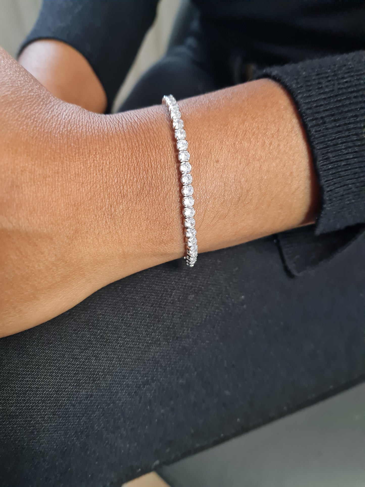 Mayra Adjustable 925 Silver Bracelet