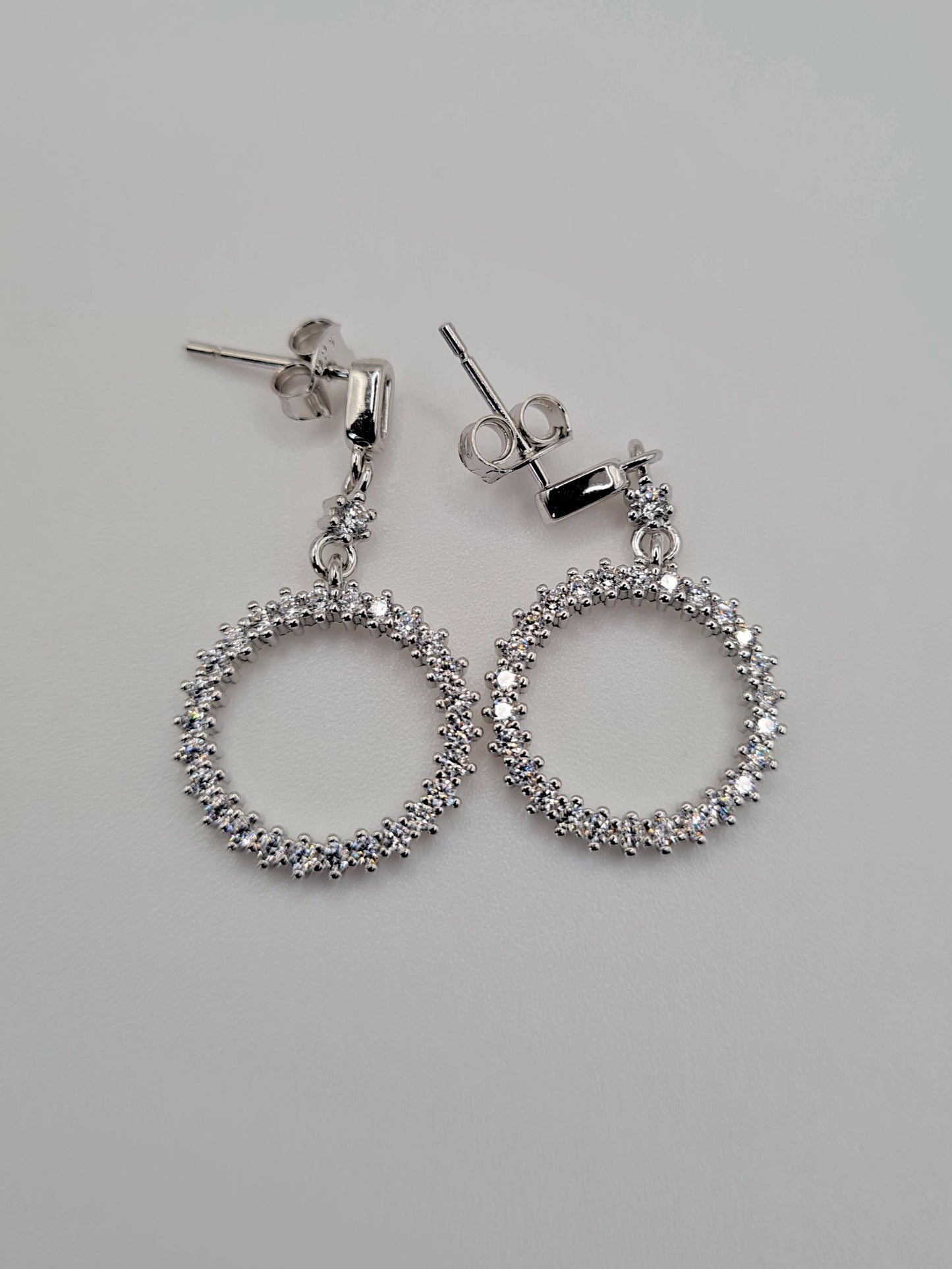 Helena 925 Sterling Silver French Dangle Earrings